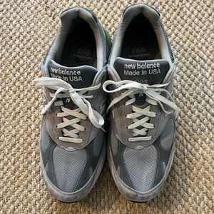 New Balance 993 Men's Sneakers in Gray and White